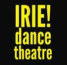 Irie Dance Theatre logo. Black square with yellow writing